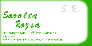 sarolta rozsa business card